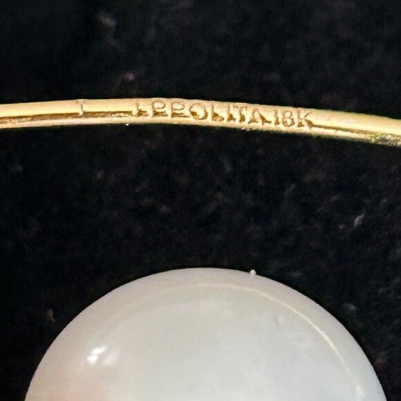 Ippolita Nova Tribal 5 Pearl Curved Ear Wire Earrings 4.0-10.50 mm18K Gold - Picture 9 of 10